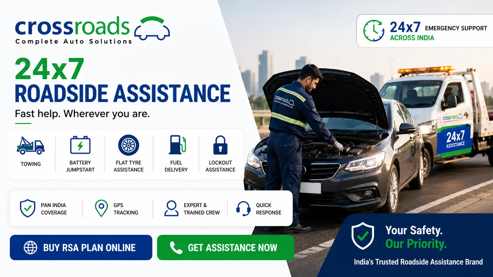 Best RSA Plan India Online for Cars and Bikes Coverage